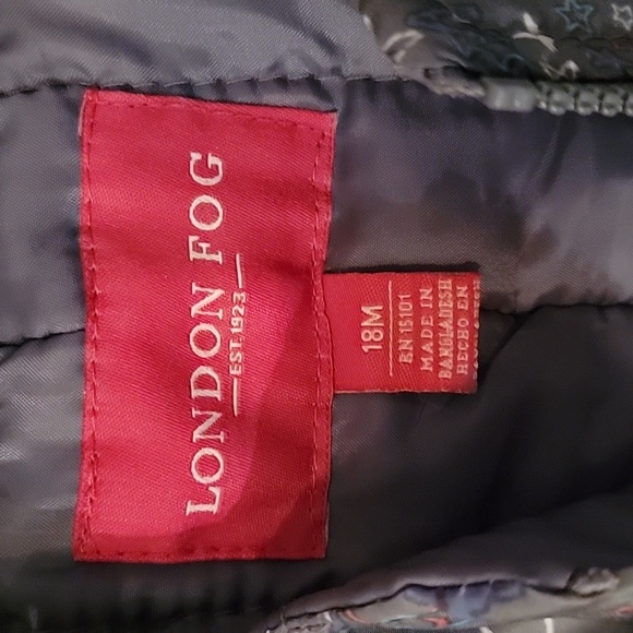 London Fog EUC Toddler Girl Snow Pants 18 Months Gray with heart design - Picture 2 of 4